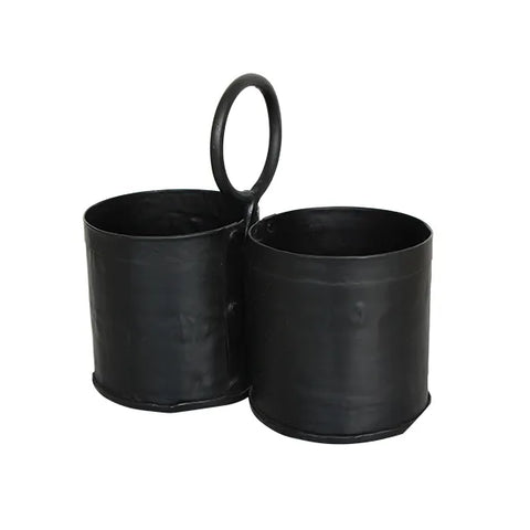 French Country  - Utensil Holder Black