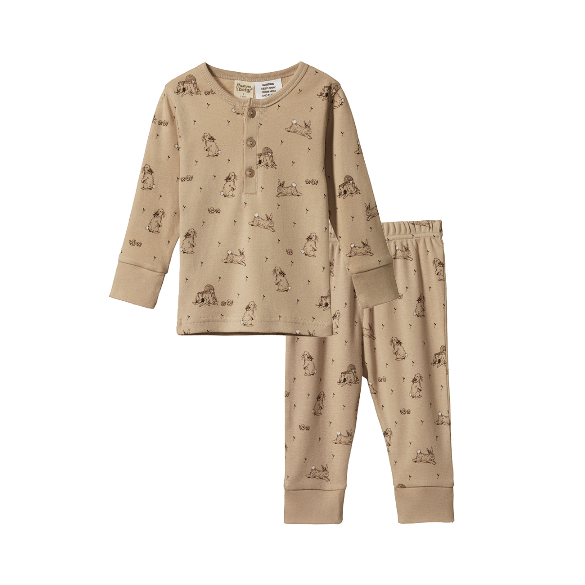 Nature Baby - Long Sleeve Pyjama Set Forest Friends Print