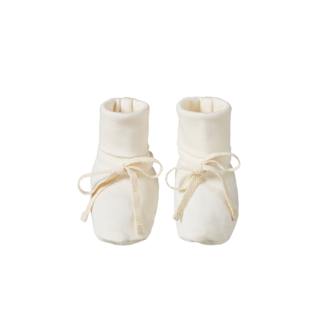 Nature Baby - Cotton Booties - Natural