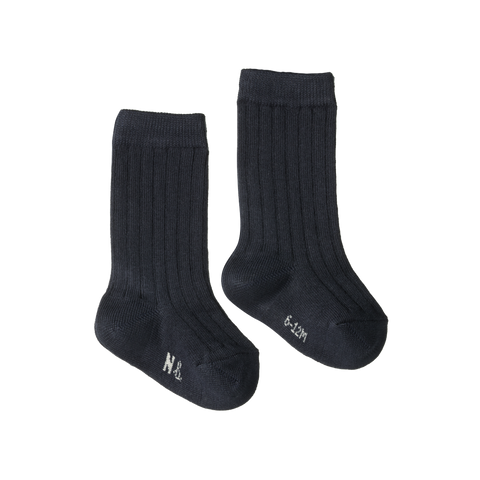 Nature Baby - Cotton Rib Socks - Navy