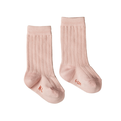 Nature Baby - Cotton Rib Socks - Rose Bud