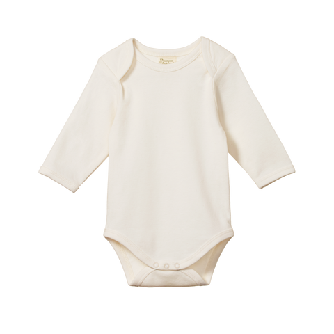 Nature Baby - Cotton Long Sleeve Bodysuit - Natural