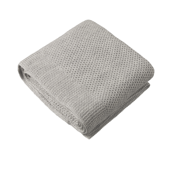 Nature Baby - Merino Knit Blanket - Light Grey