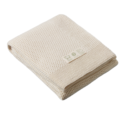 Nature Baby - Merino Knit Blanket - Natural